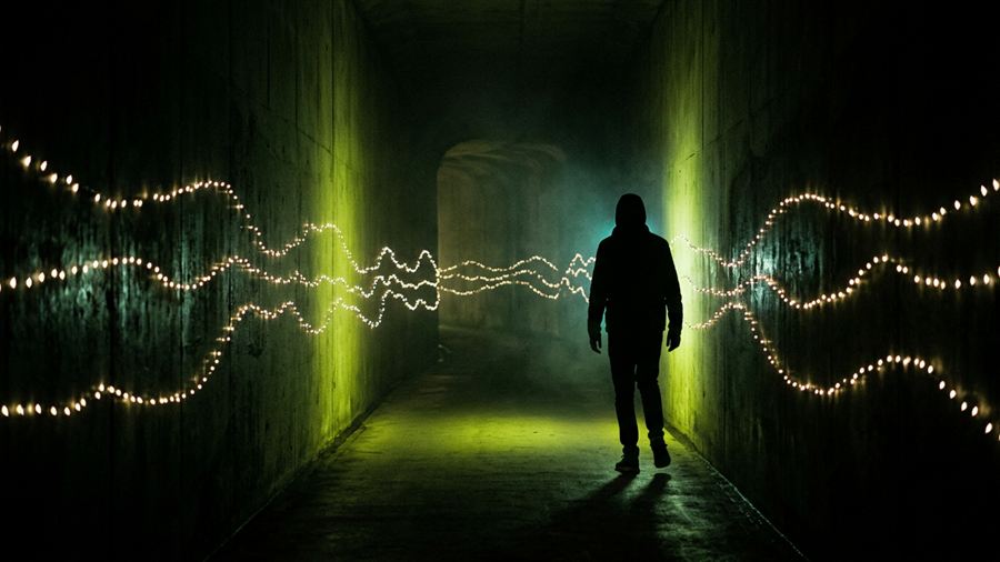 Motion-reactive light installation